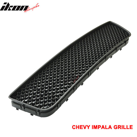 Fits 06-11 Chevy Impala Unpainted Honeycomb Lower Hood Mesh Grill ABS LT LS LTZ