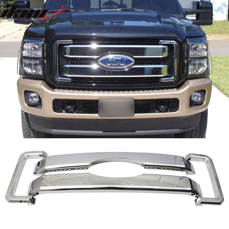 2011-2016 Ford F250 350 450 550 Super Duty Chrome Front Car Grille