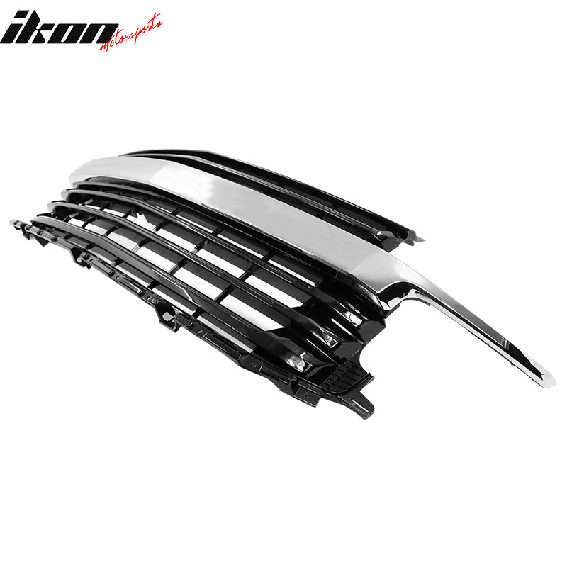 IKON MOTORSPORTS, Front Grille Compatible With 2021-2022 Chevy Tahoe & Suburban, Front Bumper Hood Grille Lower Grill Added on Bodykit Replacement