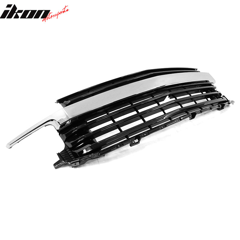 IKON MOTORSPORTS, Front Grille Compatible With 2021-2022 Chevy Tahoe & Suburban, Front Bumper Hood Grille Lower Grill Added on Bodykit Replacement