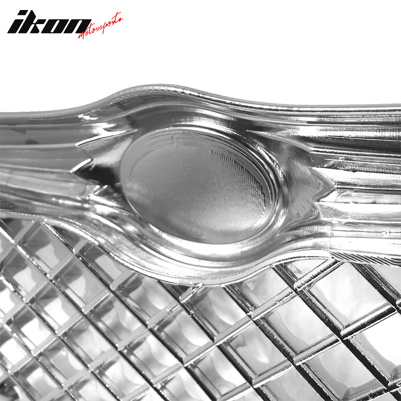 Grille Compatible With 2004-2006 CHRYSLER SEBRING | Baby B Style Chrome Front Bumper Hood Grill by IKON MOTORSPORTS | 20