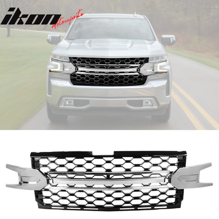 Fits 19-21 Chevy Silverado 1500 LT/LTZ/RST/High Country Black Front Grille