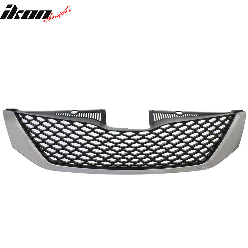 Fits 11-17 Toyota Sienna SE Style Front Upper Mesh Grill Chrome Black