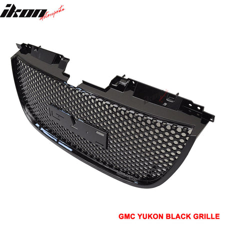 Fits 07-14 GMC Yukon /XL 1500 Denali Mesh Upper & Lower Front Bumper Grille ABS