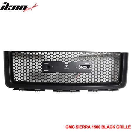 Fits 07-13 GMC Sierra 1500 2500 Light Duty Front Bumper Upper Round Hole Grille