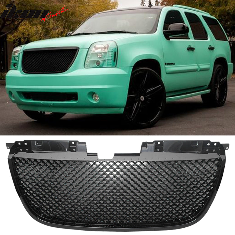 2007-2014 GMC Yukon XL 1500 Denali B Mesh Style Front Grille Grill ABS