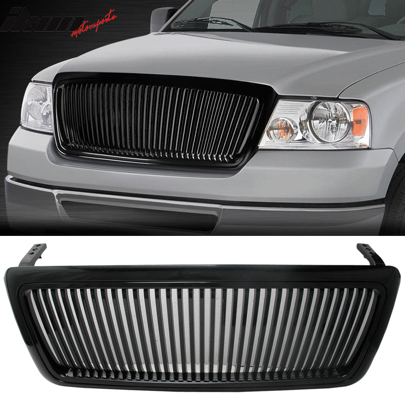 2004-2008 F150 F-150 Truck Front Vertical Grille Hood Unpainted ABS