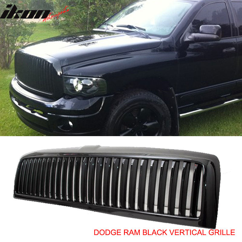 1994-2002 Dodge Ram Unpainted Vertical Front Hood Grille Grill