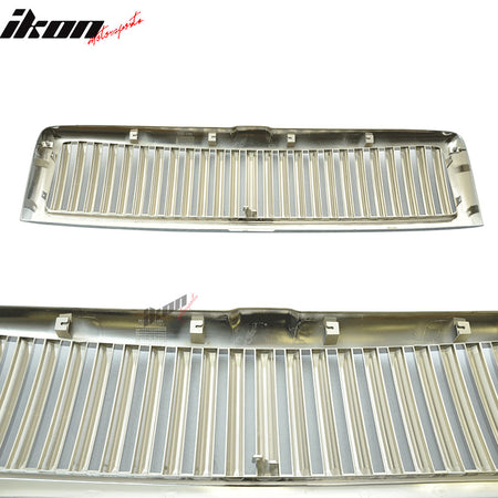 Fits 94-02 Dodge Ram 1500 2500 3500 Chrome Vertical Grille Unpainted