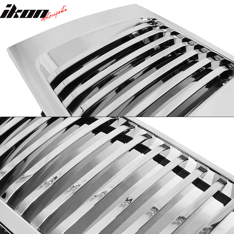 Fits 04-07 Nissan Titan Armada Chrome Vertical Hood Grille