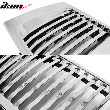 Fits 04-07 Nissan Titan Armada Chrome Vertical Hood Grille