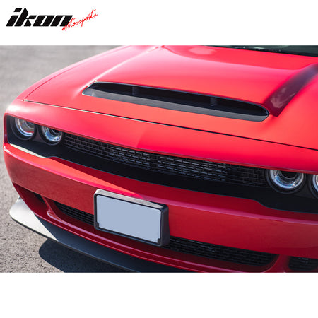 Fits 08-23 Dodge Challenger Demon Style Hood Scoop Air Vent Unpainted - Aluminum