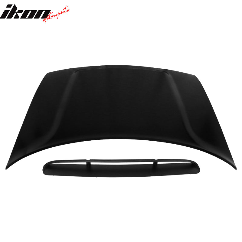 Fits 08-23 Dodge Challenger Demon Style Hood Scoop Air Vent Unpainted - Aluminum