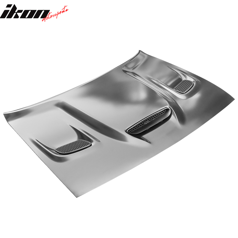 Fits 08-23 Dodge Challenger Hellcat Style Front Hood Panel Replacement Aluminum