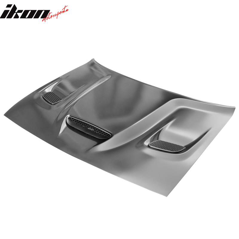 Fits 08-23 Dodge Challenger Hellcat Style Front Hood Panel Replacement Aluminum