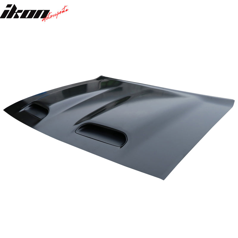 Fits 08-23 Dodge Challenger Hellcat Style Hood Unpainted - Aluminum