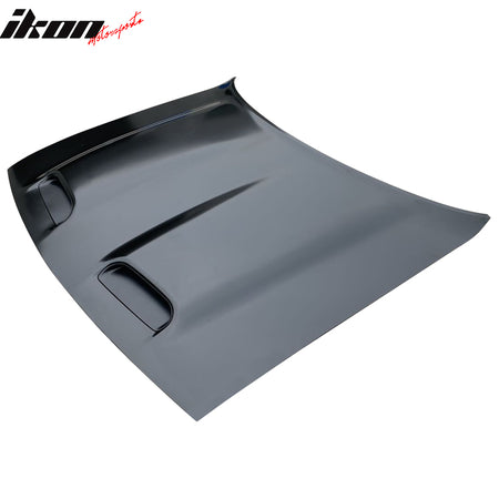 Fits 08-23 Dodge Challenger Hellcat Style Hood Unpainted - Aluminum