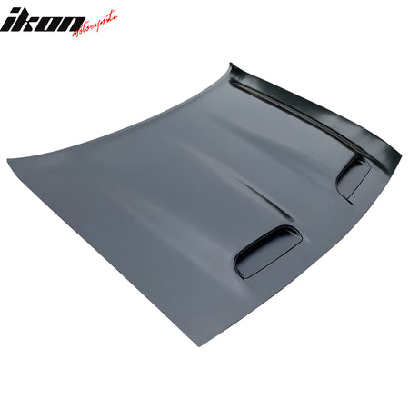 Fits 08-23 Dodge Challenger Hellcat Style Hood Unpainted - Aluminum