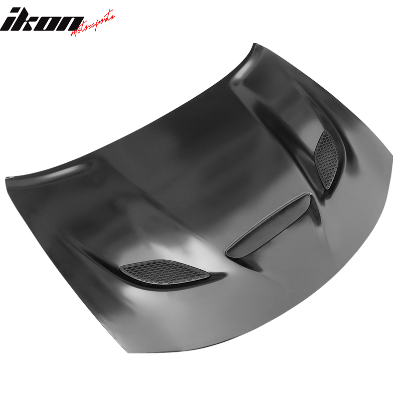 Fits 15-23 Dodge Charger SRT Hellcat Style Hood Scoop Vent Unpainted - Aluminum