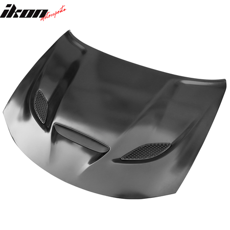 Fits 15-23 Dodge Charger SRT Hellcat Style Hood Scoop Vent Unpainted - Aluminum