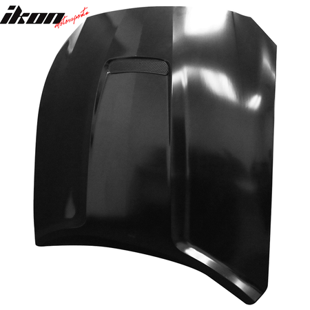 Fits 15-17 Ford Mustang GT-350 Style Aluminum Front Hood Scoop Unpainted Black