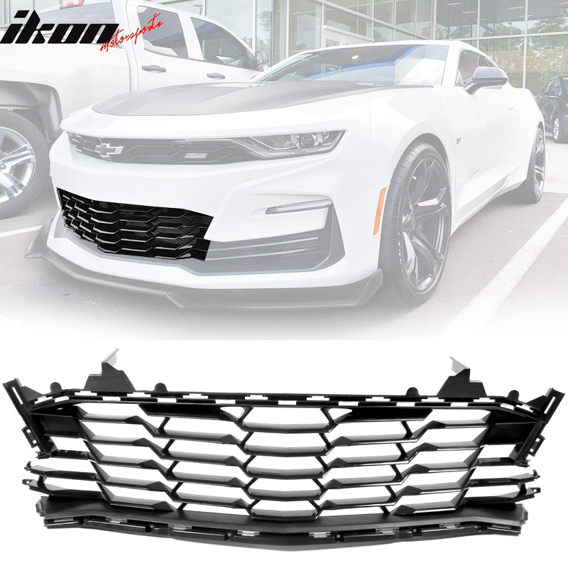 2019-2024 Chevy Camaro SS Models Only Black Front Bumper Lower Grille