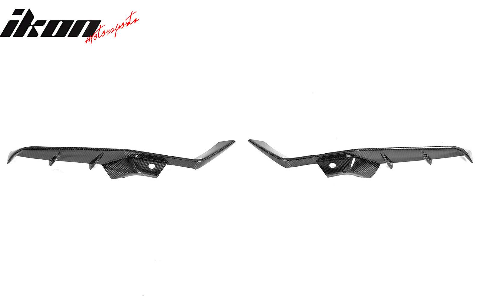 Fits 23-25 Chevrolet Corvette C8 Z06 Front Bumper Canard Splitters Carbon Fiber