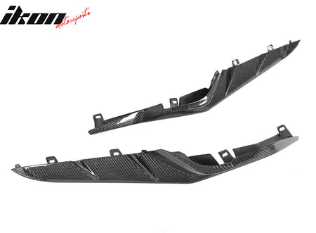 Fits 23-25 Chevrolet Corvette C8 Z06 Front Bumper Canard Splitters Carbon Fiber