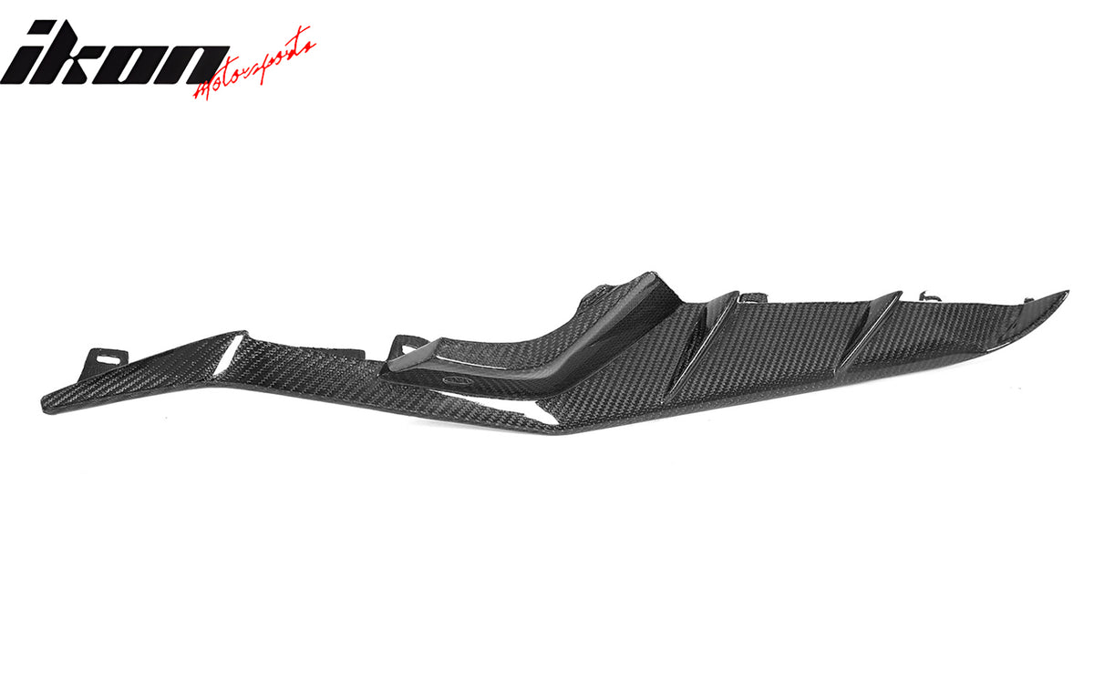 Fits 23-25 Chevrolet Corvette C8 Z06 Front Bumper Canard Splitters Carbon Fiber