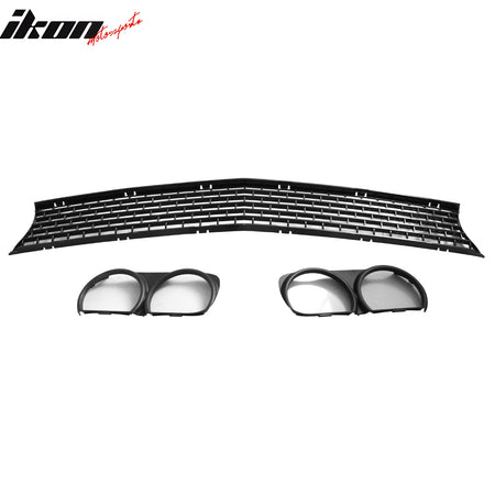 For 15-23 Challenger SRT Hellcat OE Style Upper Radiator Grille Headlight Bezels