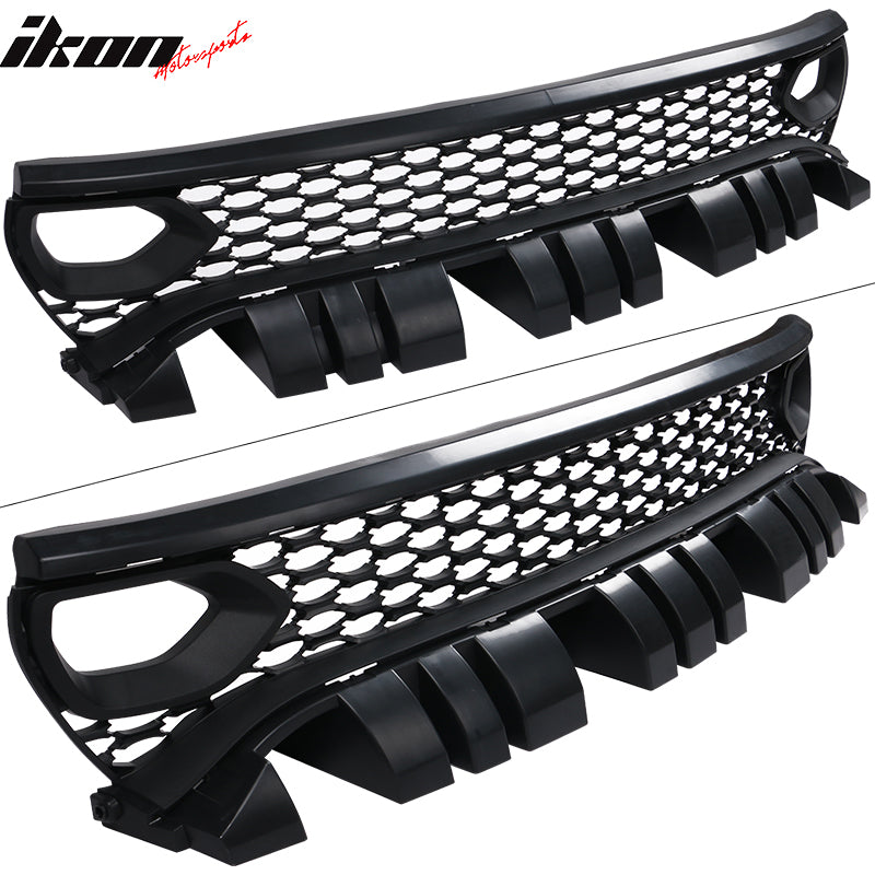 Fits 15-23 Dodge Charger SRT Scat Pack Daytona Upper Grille w/ Bezels Dual Inlet