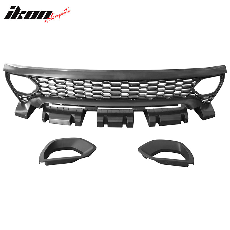 Fits 20-23 Dodge Charger Widebody Upper Grille SRT Scat Pack Style Radiator ABS