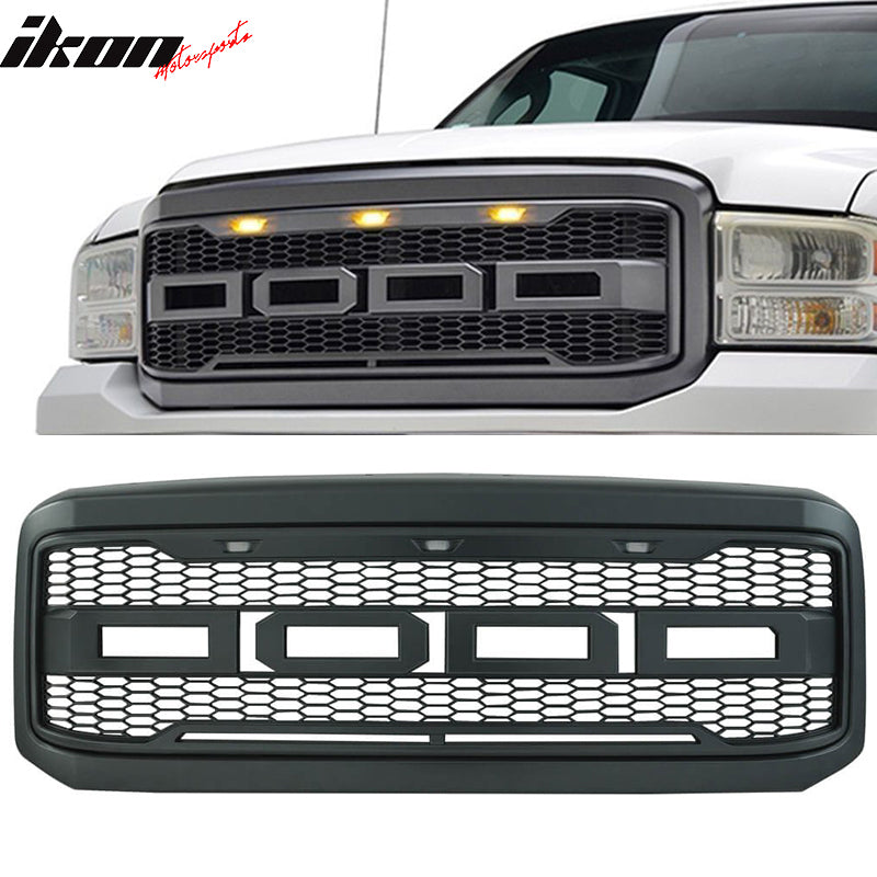 2005-2007 Ford F250 F350 New R Front Bumper Grille Hood Package ABS