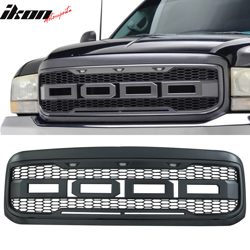 1999-2004 Ford F250 F350 New R Front Bumper Grille Hood Package ABS