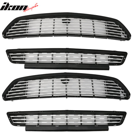 Fits 15-17 Ford Mustang GT CS CA Special Style Front Upper Lower Grille