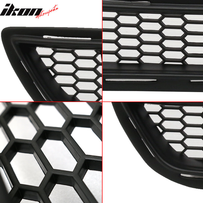 Fits 15-17 Ford Mustang IKON Style Front Lower Mesh Grille Grill - Unpainted PP