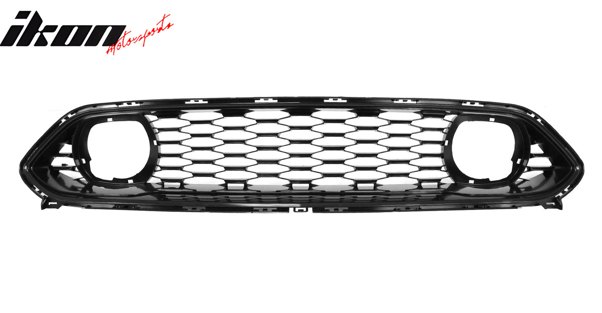 For 21-23 Ford Mustang Mach 1 ABS Front Upper Mesh Grille W/ DRL LED Signal Lamp