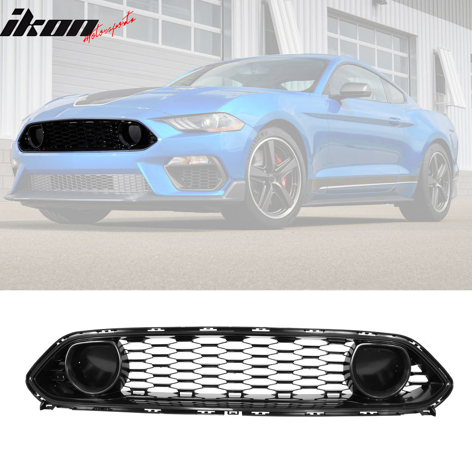 2021-2023 Ford Mustang Mach 1 Black Front Upper Mesh Car Grille ABS