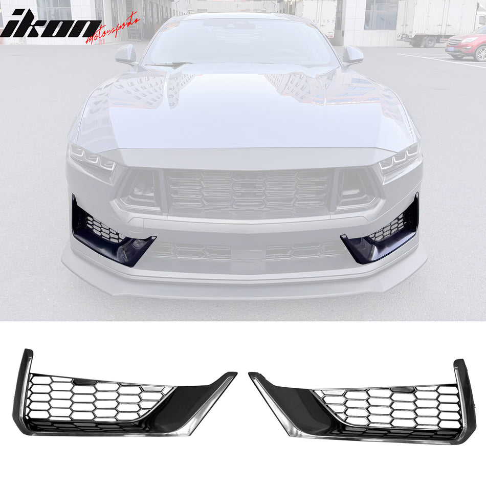 2024-2025 Ford Mustang Dark Horse Front Bumper Lower Side Grille ABS