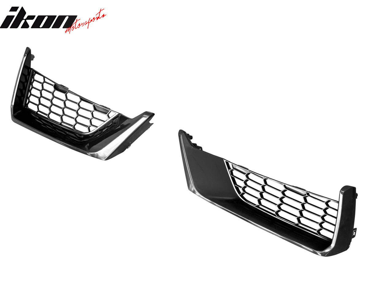 For 24-25 Ford Mustang Dark Horse ABS Front Bumper Lower Mesh Grille Insert Pair