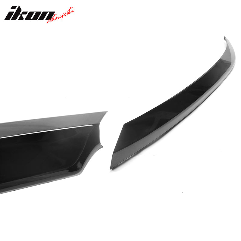 Fits 21-22 Honda Accord OE Style Front Hood Bonnet Grille Trim Gloss Black 3PCS