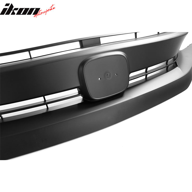 Fits 16-21 Honda Civic 10th OE Style Front Bumper Hood Grille Grill Matte Black