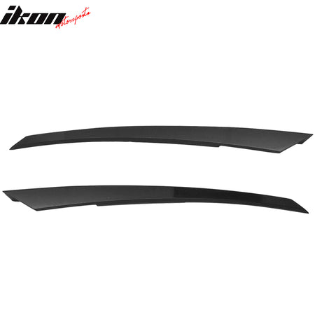 Fits 16-21 Civic Coupe Sedan Hatchback Gloss Black Mesh Grille With 2PC Eyebrows