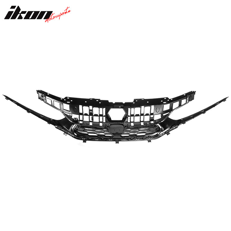 Fits 22-24 Honda Civic Sedan Gloss Black Si Style Upper Mesh Grille Grill ABS