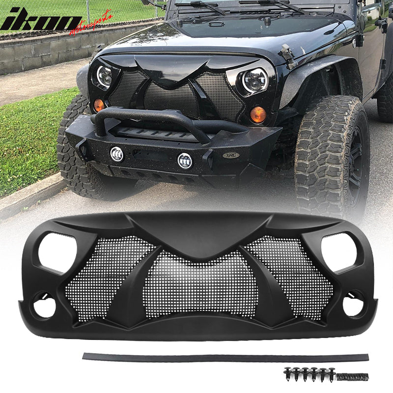 2007-2018 Jeep Wrangler JK JKU Cobra Front Cobra Grille Guard Insert