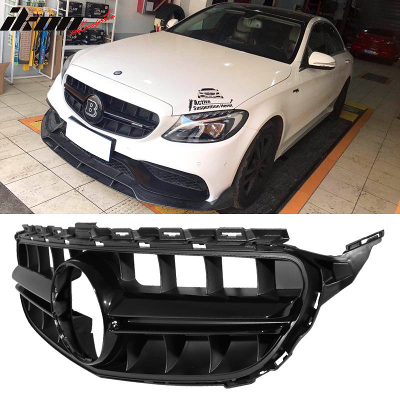 2015-2018 Benz C Class W205 AMG Sport Vertical Black Front Grille