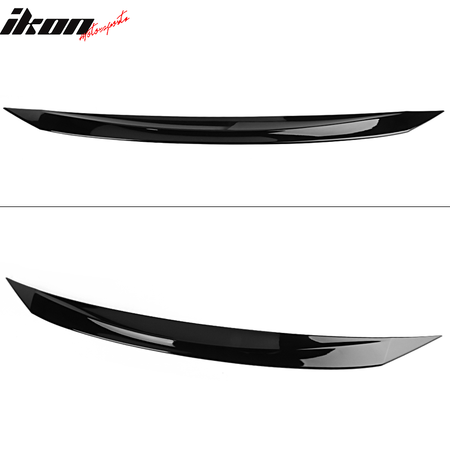 Fits 16-18 Honda Civic 10th Gen Gloss Black Front Bonnet Lip Molding Trim Bar