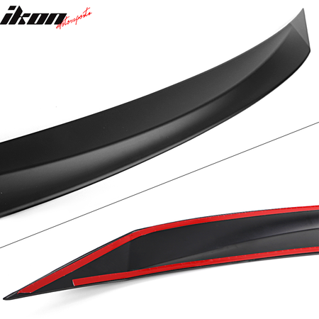 Fits 16-18 Honda Civic 10th Gen Matte Black Front Bonnet Lip Molding Trim Bar