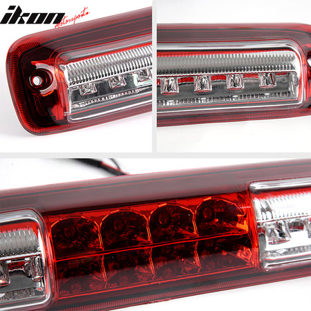 Fits 99-07 Silverado Sierra 1500 2500 3500 Clear LED 3rd Brake Light Cargo Lamp