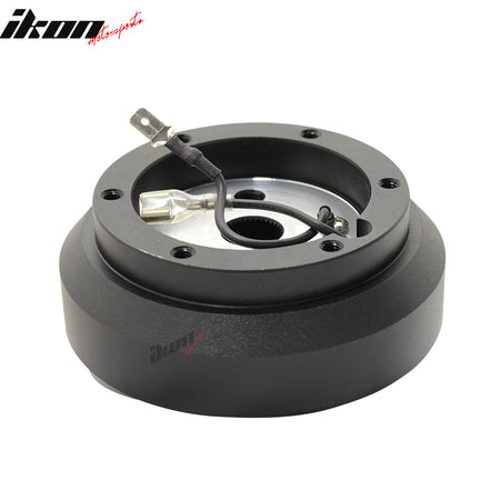 Hub Adapter Compatible With Nissan Sentra PUlsar Altima 300ZX 22000SX, Steering Wheel Short Hub Adapter Black by IKON MOTORSPORTS